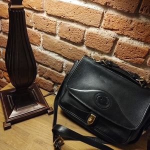 Vintage AWL Dooney Black leather crossbody
